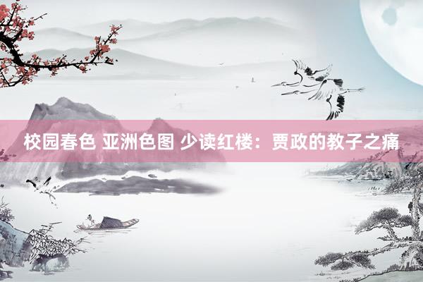 校园春色 亚洲色图 少读红楼：贾政的教子之痛
