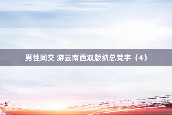 男性同交 游云南西双版纳总梵宇（4）